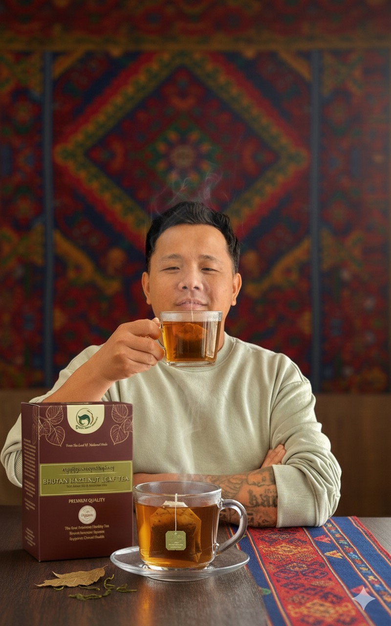 Thumbnail for Bhutan Hazelnut Leaf Tea 4